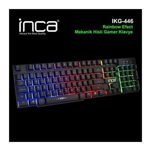 INCA Gaming Tastatur RGB/Mechanisch/USB 1.50m schwarz retail