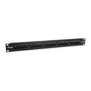 Equip 19" Patchpanel 25xRJ45 Cat3 UTP 1U ISDN RAL9005