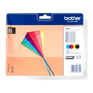 brother LC-223BK/C/M/Y schwarz, cyan, magenta, gelb Druckerpatronen, 4er-Set