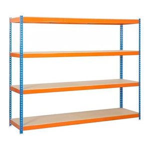 Simonrack Schwerlast-Weitspannregal SIMONFORTE 2406-4 458100045202468 blau, orange 240,0 x 60,0 x 200,0 cm