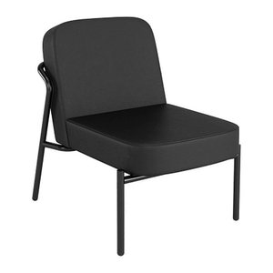 medso powered by PAPERFLOW Sessel MEDSO S Rund schwarz Kunstleder 58,0 x 74,3 x 73,6 cm, 1 St.