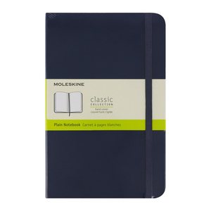 MOLESKINE Notizbuch Classic Collection fester Einband ca. DIN A5 blanko, saphir Hardcover 240 Seiten, 1 St.