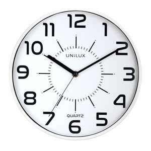 unilux Wanduhr POP weiß Kunststoff, Ø 30,5 cm