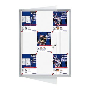 FRANKEN Schaukasten X-tra!Line  silber 9x DIN A4 73,0 x 3,5 x 98,0 cm, 1 St.