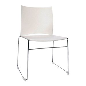 Topstar Besucherstühle W-Chair CH490-2 weiß Kunststoff, 4 St.