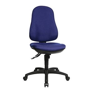 Topstar Bürostuhl Support SY, 8550 G26 Stoff blau, Gestell schwarz