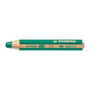 STABILO woody 3 in 1 Buntstift grün, 1 St.
