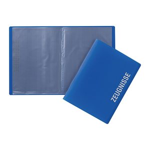 PAGNA Zeugnismappe DIN A4, 10 Hüllen blau, 1 St.