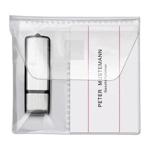 VELOFLEX 2er USB-Stick-Hüllen transparent, 10 St.