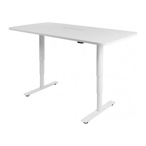 Topstar Sitness X Up Table 30 elektrisch höhenverstellbarer Schreibtisch weiß rechteckig, T-Fuß-Gestell weiß 160,0 x 80,0 cm