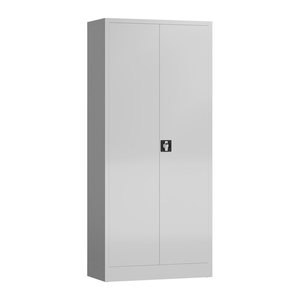 ClassiX Putzmittelschrank X-545520 lichtgrau 4 Fachböden 80,0 x 38,0 x 180,0 cm, aufgebaut, 1 St.