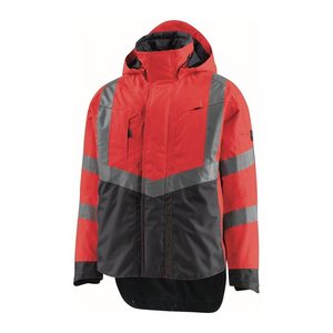 MASCOT® unisex Warnjacke Harlow rot, anthrazit Größe S