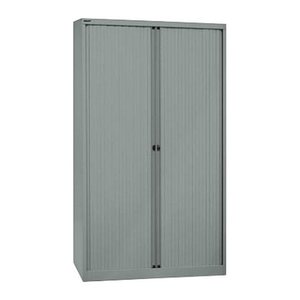BISLEY Cito Rollladenschrank silber 4 Fachböden 120,0 x 43,0 x 198,0 cm