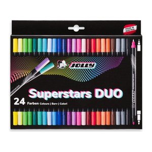 JOLLY Next Superstars Duo Filzstifte farbsortiert, 24 St.