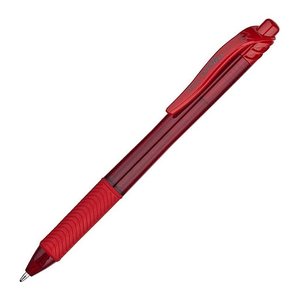 Pentel ENERGEL BL110 Gelschreiber rot/transparent 0,5 mm, Schreibfarbe: rot, 1 St.