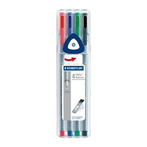STAEDTLER triplus® 334 Fineliner farbsortiert 0,3 mm, 4 St.