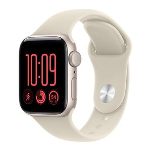Apple Watch SE3 40 mm Aluminium weiß (GPS) Sportarmband S/M  beige