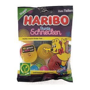 HARIBO Bunte Schnecken Fruchtgummi 160,0 g, 1 St.