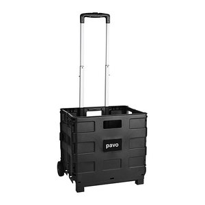 pavo Transportwagen schwarz 38,0 x 31,0 x 36,0 cm bis 25,0 kg