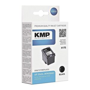 KMP H175 schwarz pigmentiert Druckerpatrone kompatibel zu HP 304XL (N9K08AE)