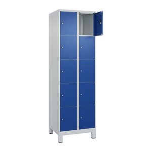 CP Schließfachschrank Classic Plus enzianblau, lichtgrau 080010-205 S10003, 10 Schließfächer 60,0 x 50,0 x 195,0 cm