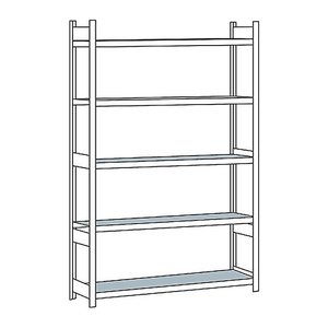 SCHULTE Schwerlast-Weitspannregal WS 2000 15722 silber 200,0 x 50,0 x 300,0 cm