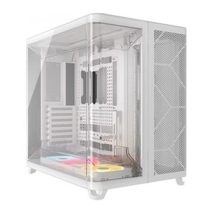 CORSAIR Geh Midi AIR 5400 LX-R LINK Tempered Glass White