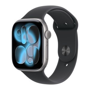 Apple Watch Series 11 46 mm Aluminium (GPS) Sportarmband S/M  schwarz, space schwarz