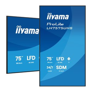 IIYAMA 189.3cm(75") LH7575UHS-B2AG 16:9 3xHDMI+DP+2xUSB (Speditionsversand)