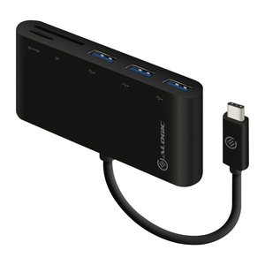Alogic Adapter USB-C MultiPort Card Reader USB 3.0 schwarz