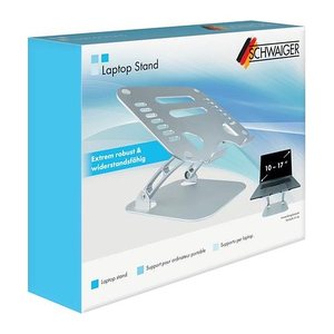 Schwaiger Laptopständer bis 20" Max. 20KG faltbar Silber