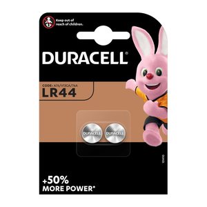 DURACELL Knopfzellen LR44 Alkali-Mangan 1,5 V, 2 St.