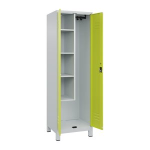CP Putzmittelschrank Classic Plus 080110-00 S10025 clowngrün, lichtgrau 4 Fachböden 60,0 x 50,0 x 195,0 cm, aufgebaut, 1 St.