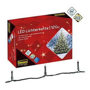Idena 120er LED Lichterkette grün 20,0 m, 1 St.