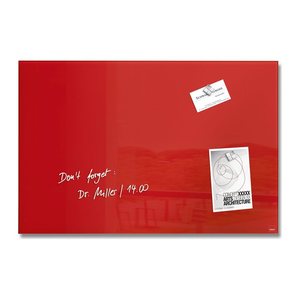 SIGEL Glas-Magnettafel artverum® 60,0 x 40,0 cm rot