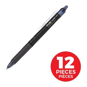 PILOT FRIXION point CLICKER Tintenroller schwarz 0,3 mm, Schreibfarbe: blau, 1 St.
