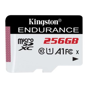 SD MicroSD Card 256GB Kingston SDXC High Endurance (Class1) retail