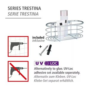 WENKO Trestina Duschkorb Edelstahl