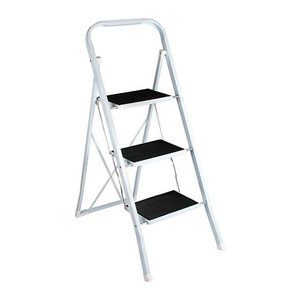 SZ Metall Klapptritt weiß 3 Stufen, H: 105,0 cm