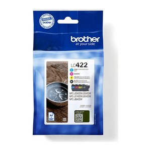 brother LC-422VAL schwarz, cyan, magenta, gelb Druckerpatronen, 4er-Set