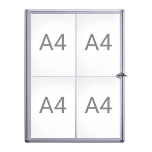 MAUL Schaukasten Extraslim grau 4x DIN A4 49,1 x 2,7 x 65,5 cm, 1 St.