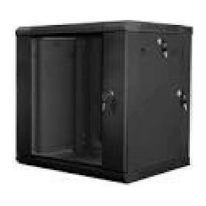 LANBERG 19" 12U 600x600 Wandgehäuse Glastür V2 (FlatPack) sw