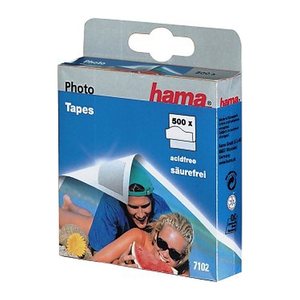 hama Fototapes doppelseitige Klebepads, 12,0 x 13,0 mm, 500 St.