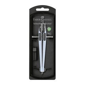 FABER-CASTELL Zirkel Grip sky blue, 1 St.