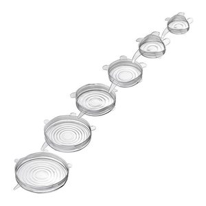 WESTMARK Frischhaltedeckel-Set Silikon Round transparent, 1 Set