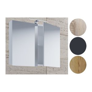 VCM my bath Spiegel mit Beleuchtung VCB 1 914879 sonoma-eiche 60,0 x 12,0 x 59,2 cm