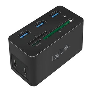 Logilink Dockingstation USB 3.2 (G1) HDMI,10-Port,PD4,schw.