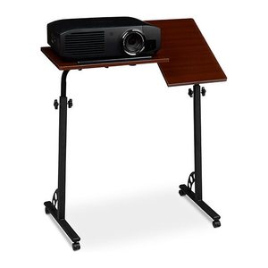 relaxdays PC-Tisch höhenverstellbar mahagoni 80,0 x 50,0 x 75,0 - 110,0 cm