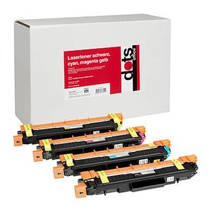 dots  schwarz, cyan, magenta, gelb Toner kompatibel zu brother TN243BK/C/M/Y, 4er-Set