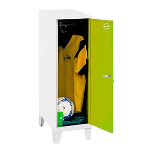 Simonrack Spind SIMONLOCKER DISM SINGLE weiß, grün 8425437120435, 1 Schließfach 30,0 x 50,0 x 101,5 cm